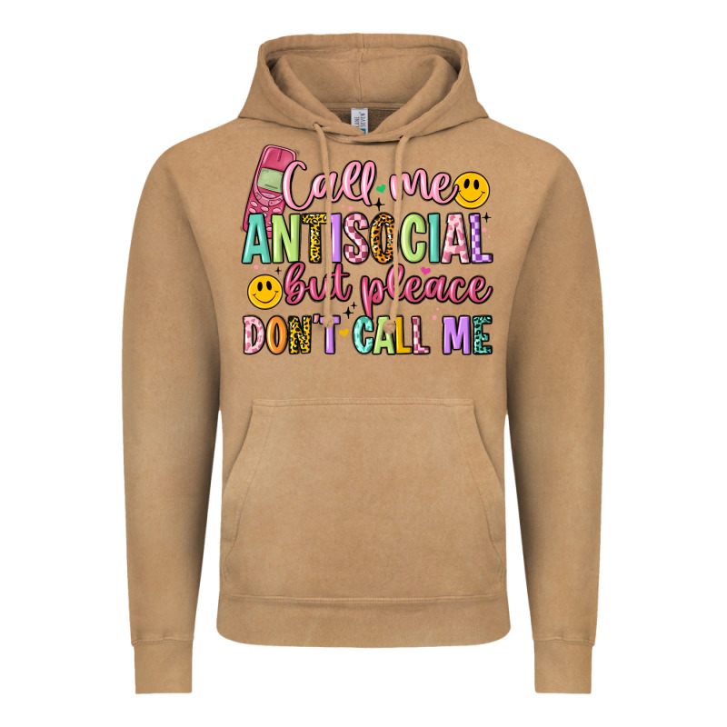 Call Me Antisocial But Please Don't Call Me Vintage Hoodie by Artiststas | Teevron