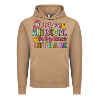Vintage Coffee call me antisocial but please don't call me Vintage Hoodie - Artiststas