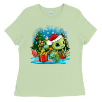 Matcha christmas turtle Ladies Tee - Zillion Design Studio