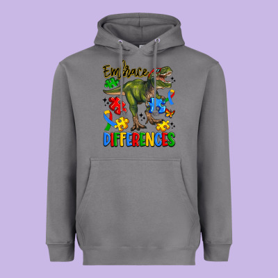 Embrace Differences Heavyweight Hoodie Designed By Artiststas
