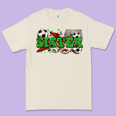 Sister Soccer Premium Tee Designed By Zillion Design Studio