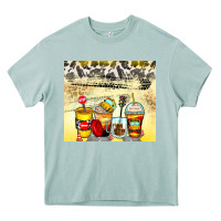 Arona bus driver coffee cups Heavy Core Tee - Zillion Design Studio