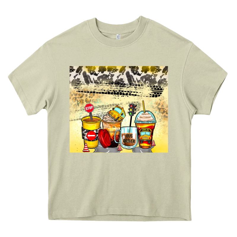 Bus Driver Coffee Cups Heavy Core Tee by Zillion Design Studio | Teevron