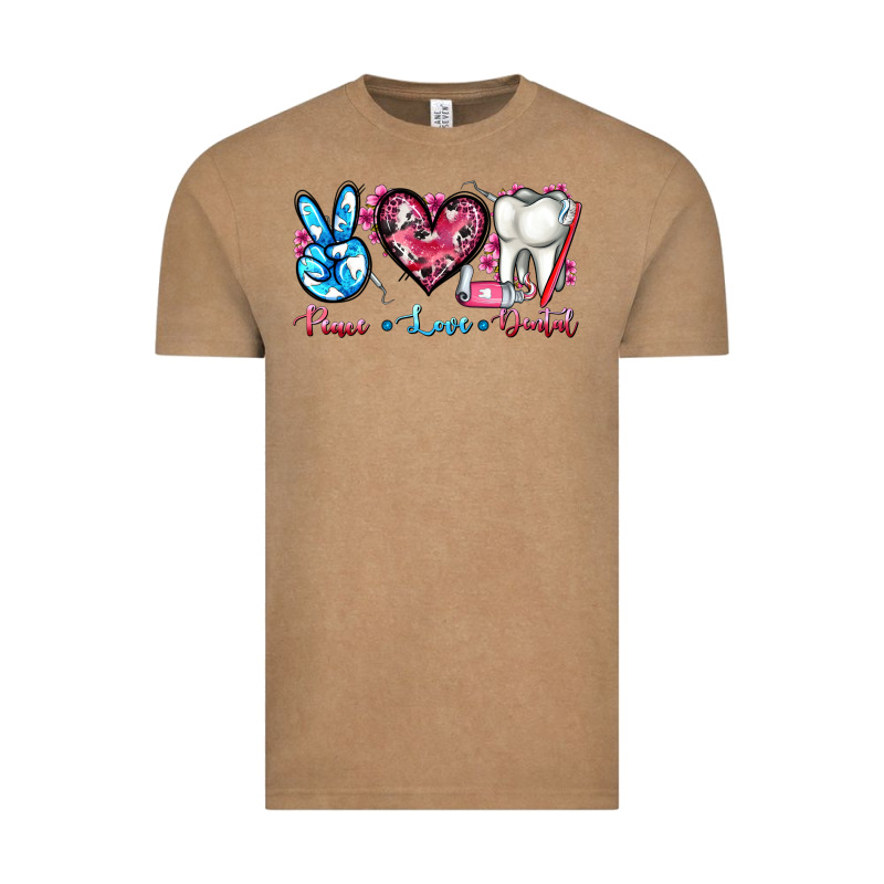 Peace Love Dental Vintage Tee by AdoDesignShop | Teevron