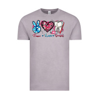 Vintage Zinc peace love dental Vintage Tee - AdoDesignShop
