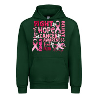 Forest Green cancer awareness fight believe hope survive Urban Hoodie - CowGirlArtShop