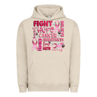 Pigment French Oak cancer awareness fight believe hope survive Urban Hoodie - CowGirlArtShop