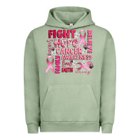 Pigment Oil Green cancer awareness fight believe hope survive Urban Hoodie - CowGirlArtShop