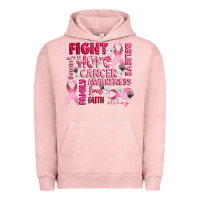 Pigment Salmon cancer awareness fight believe hope survive Urban Hoodie - CowGirlArtShop