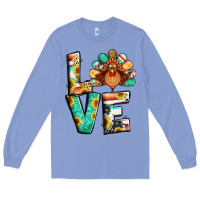 Colony Blue love thanksgiving Long Sleeve Tee - Jasminsmagicworld