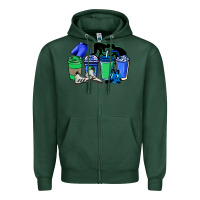 Sports Green wrestling coffee cups Zipper Hoodie - NancyCooperArtShop
