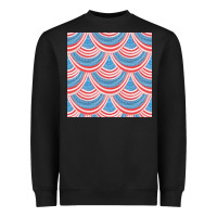 Black american flag seamless pattern Heavyweight Sweatshirt - BundleAndBundleShop