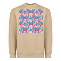 Mushroom american flag seamless pattern Heavyweight Sweatshirt - BundleAndBundleShop