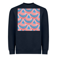 Navy american flag seamless pattern Heavyweight Sweatshirt - BundleAndBundleShop