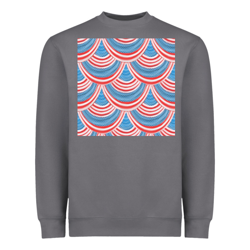 American Flag Seamless Pattern Heavyweight Sweatshirt by BundleAndBundleShop | Teevron