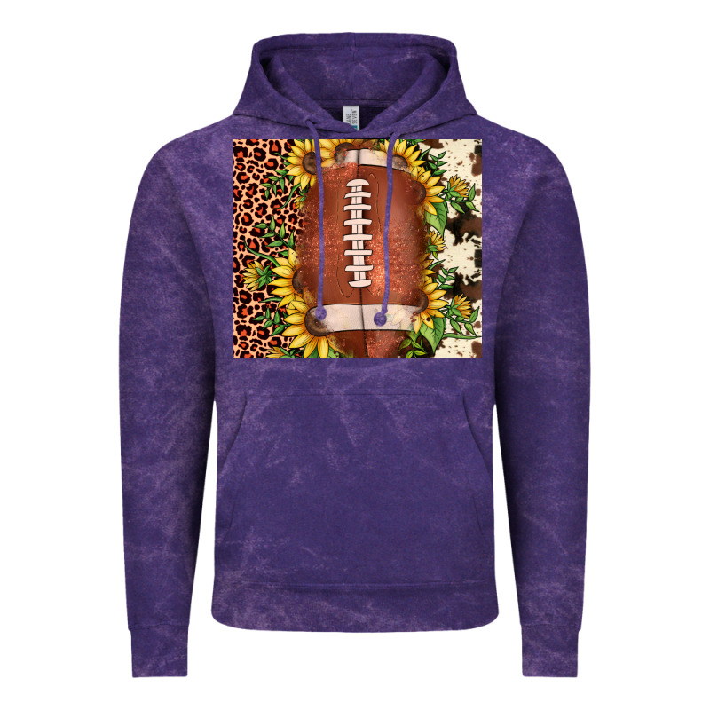 Football Leopard Cowhide Sunflower Vintage Hoodie by JahusDesignShop | Teevron