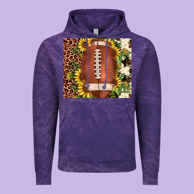 Football Leopard Cowhide Sunflower Vintage Hoodie Designed By Jahusdesignshop
