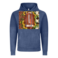 Vintage Denim football leopard cowhide sunflower Vintage Hoodie - JahusDesignShop