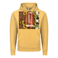 Vintage Mustard football leopard cowhide sunflower Vintage Hoodie - JahusDesignShop