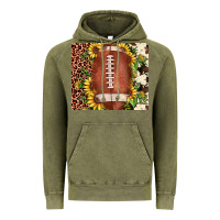 Vintage Olive football leopard cowhide sunflower Vintage Hoodie - JahusDesignShop