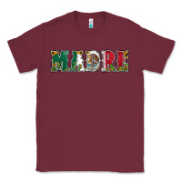 Burgundy mexican flag madre Classic Tee - Jasminsmagicworld