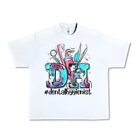 White d h dental hygienist Urban Heavy Tee - AdoDesignShop