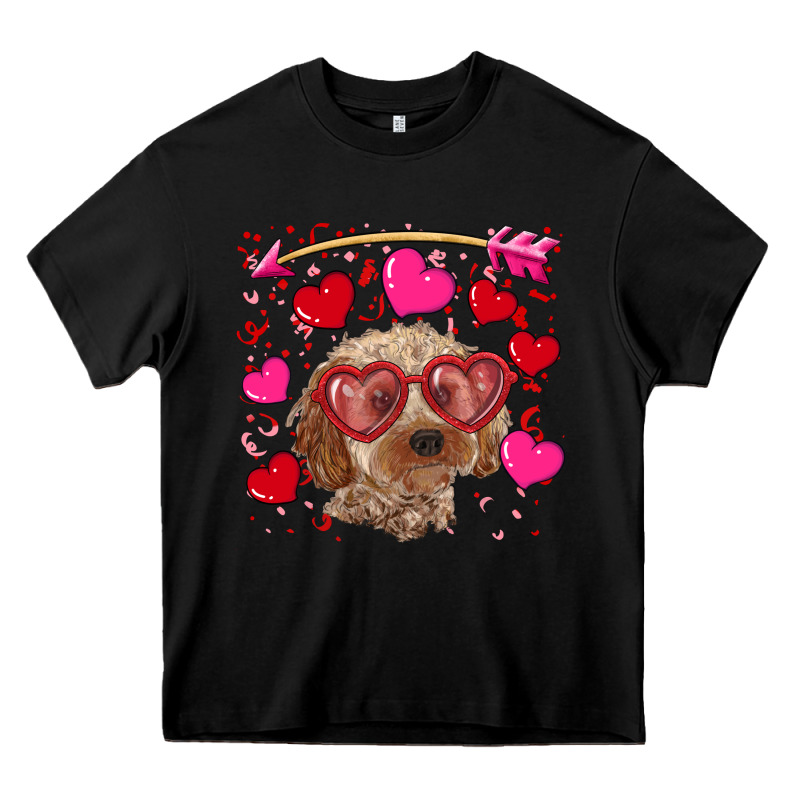 Valentine's Day Cockapoo Heavy Core Tee by RanaPortraitStore | Teevron