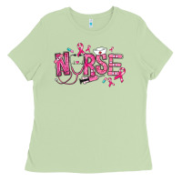 Matcha breast cancer nurse Ladies Tee - RanaPortraitStore