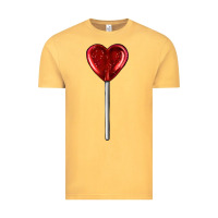 Vintage Mustard heart candy Vintage Tee - AdoDesignShop