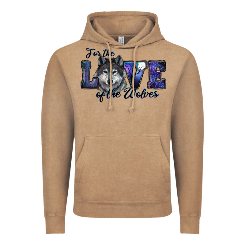 For The Love Of The Wolves Vintage Hoodie by RanaPortraitStore | Teevron