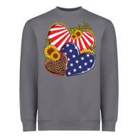 Storm america heart and sunflower Heavyweight Sweatshirt - Artiststas
