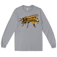 Heather Grey Bee Side Long Sleeve Tee - LillyAllenDesigns