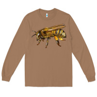 Toasted Coconut Bee Side Long Sleeve Tee - LillyAllenDesigns