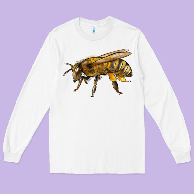 Bee Side Long Sleeve Tee Designed By Lillyallendesigns