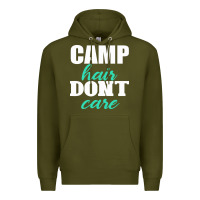 Army Green Camp Hair Don't Care Black Premium Hoodie - Bettercallsaul