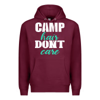 Burgundy Camp Hair Don't Care Black Premium Hoodie - Bettercallsaul