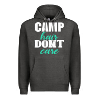 Charcoal Heather Camp Hair Don't Care Black Premium Hoodie - Bettercallsaul
