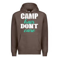 Coffee Camp Hair Don't Care Black Premium Hoodie - Bettercallsaul