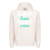Pale Pink Camp Hair Don't Care Black Premium Hoodie - Bettercallsaul