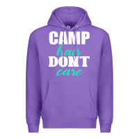 Purple Camp Hair Don't Care Black Premium Hoodie - Bettercallsaul