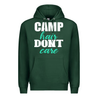 Sports Green Camp Hair Don't Care Black Premium Hoodie - Bettercallsaul