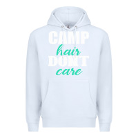 White Camp Hair Don't Care Black Premium Hoodie - Bettercallsaul