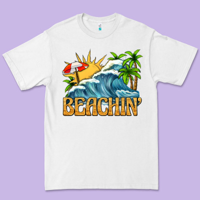 Beachin Premium Tee Designed By Texasbilliewilder