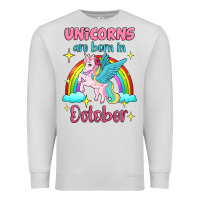 Dove Grey unicorns are born in october Premium Sweatshirt - Jasminsmagicworld