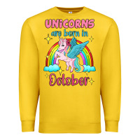Lemon unicorns are born in october Premium Sweatshirt - Jasminsmagicworld