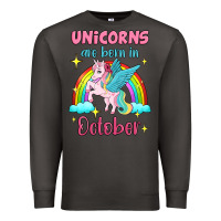 Smoke unicorns are born in october Premium Sweatshirt - Jasminsmagicworld