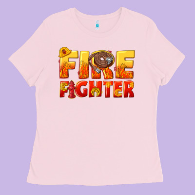 Firefighter Ladies Tee Designed By Texasbilliewilder