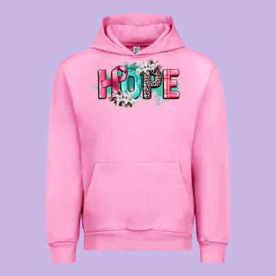 Hope Cancer Awareness Urban Hoodie Designed By Cowgirlartshop