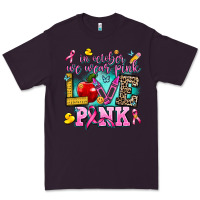 Plum in october we wear pink love pink Premium Tee - AdoDesignShop
