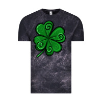 Cloud Black St. Patrick's Day Shamrock Vintage Tee - Jasminsmagicworld